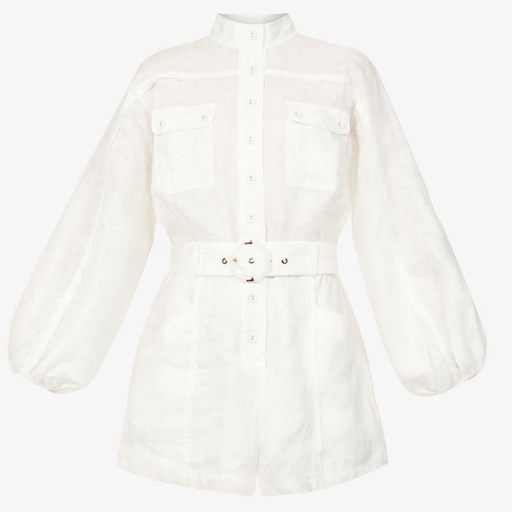 NEW: Zimmermann Estelle Playsuit Romper: Zimmermann Size 2 (US 6-8) - Picture 5 of 6